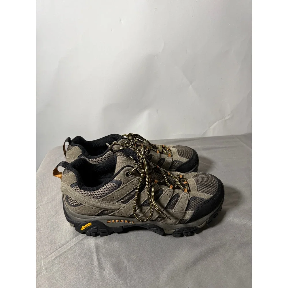 Merrell Moab 2 Ventilator Mens 8.5 Hiking Shoes Brown Suede Vibram Low Top Trail